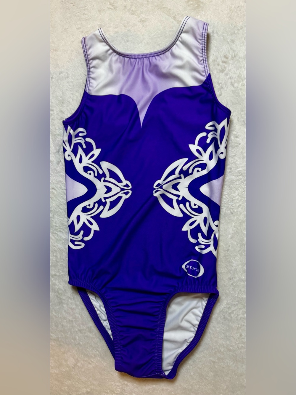 Girls' Youth Medium Purple Zone Gymnastics Leotard